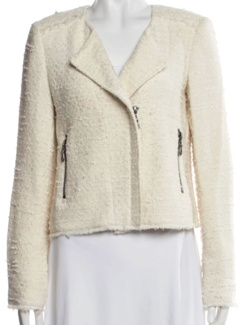 Truth and Pride Tweed Pattern Biker Jacket